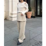 【CAPRICIEUX LE'MAGE】オフショルクロスレイヤードニット | PAL GROUP OUTLET | 詳細画像5 