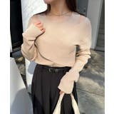【CAPRICIEUX LE'MAGE】オフショルクロスレイヤードニット | PAL GROUP OUTLET | 詳細画像11 