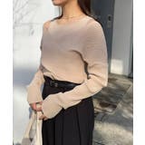 【CAPRICIEUX LE'MAGE】オフショルクロスレイヤードニット | PAL GROUP OUTLET | 詳細画像14 