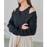 【CAPRICIEUX LE'MAGE】オフショルクロスレイヤードニット | PAL GROUP OUTLET | 詳細画像28 
