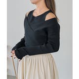 【CAPRICIEUX LE'MAGE】オフショルクロスレイヤードニット | PAL GROUP OUTLET | 詳細画像32 