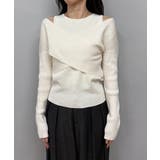 【CAPRICIEUX LE'MAGE】オフショルクロスレイヤードニット | PAL GROUP OUTLET | 詳細画像34 