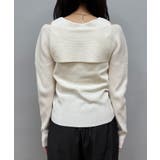 【CAPRICIEUX LE'MAGE】オフショルクロスレイヤードニット | PAL GROUP OUTLET | 詳細画像35 