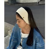 【CIAOPANIC TYPY】プレート付きリブヘアターバン | PAL GROUP OUTLET | 詳細画像1 