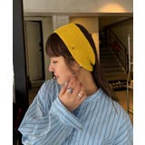 【CIAOPANIC TYPY】プレート付きリブヘアターバン | PAL GROUP OUTLET | 詳細画像3 