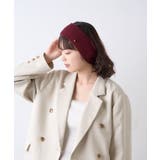 BURGUNDY | 【CIAOPANIC TYPY】プレート付きリブヘアターバン | PAL GROUP OUTLET