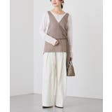 【RIVE DROITE】クロスタックワイドパンツ | PAL GROUP OUTLET | 詳細画像7 