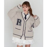 【RAY CASSIN】レタードカーディガン | PAL GROUP OUTLET | 詳細画像10 