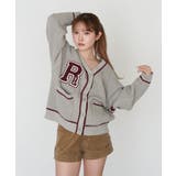 【RAY CASSIN】レタードカーディガン | PAL GROUP OUTLET | 詳細画像17 