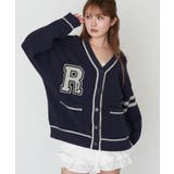 【RAY CASSIN】レタードカーディガン | PAL GROUP OUTLET | 詳細画像1 