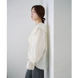 【SHENERY】ニュアンスフリルカラーブラウス | PAL GROUP OUTLET | 詳細画像9 