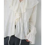 【SHENERY】ニュアンスフリルカラーブラウス | PAL GROUP OUTLET | 詳細画像10 