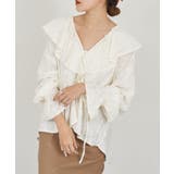 【SHENERY】ニュアンスフリルカラーブラウス | PAL GROUP OUTLET | 詳細画像14 