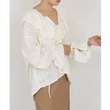 【SHENERY】ニュアンスフリルカラーブラウス | PAL GROUP OUTLET | 詳細画像16 