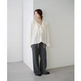 【SHENERY】ニュアンスフリルカラーブラウス | PAL GROUP OUTLET | 詳細画像1 