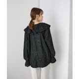 【SHENERY】ニュアンスフリルカラーブラウス | PAL GROUP OUTLET | 詳細画像46 