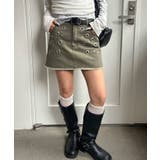 【WHO'S WHO gallery】硫化ツイルアイレットミニスカート | PAL GROUP OUTLET | 詳細画像17 