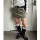 【WHO'S WHO gallery】硫化ツイルアイレットミニスカート | PAL GROUP OUTLET | 詳細画像18 