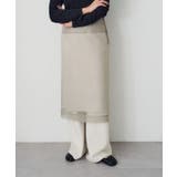 BEG | 【SHENERY】4WAYダブルレイヤードスカート | PAL GROUP OUTLET