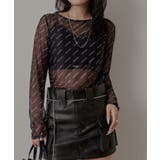 BLK | 【mline】タトゥーチュール トップス | PAL GROUP OUTLET