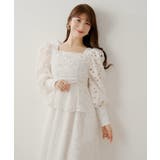 WHT | 【Chico】パワショルレースペプラムOP | PAL GROUP OUTLET