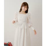 【Chico】パワショルレースペプラムOP | PAL GROUP OUTLET | 詳細画像12 