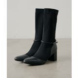 BK | 【Chico】ソックスヒールブーツ | PAL GROUP OUTLET