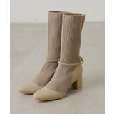 BEI | 【Chico】ソックスヒールブーツ | PAL GROUP OUTLET