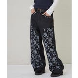 BLK/ペイズリー | 【WHO'S WHO gallery】ペイズリーダブルニーデニム | PAL GROUP OUTLET