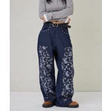 【WHO'S WHO gallery】ペイズリーダブルニーデニム | PAL GROUP OUTLET | 詳細画像1 
