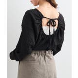 BLK | 【Kastane】B バックリボンカットソートップス | PAL GROUP OUTLET