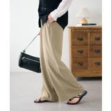 【Discoat】サイドベルト付きワイドパンツ | PAL GROUP OUTLET | 詳細画像3 