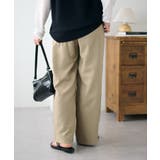 【Discoat】サイドベルト付きワイドパンツ | PAL GROUP OUTLET | 詳細画像4 