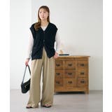 【Discoat】サイドベルト付きワイドパンツ | PAL GROUP OUTLET | 詳細画像5 