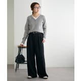 【Discoat】サイドベルト付きワイドパンツ | PAL GROUP OUTLET | 詳細画像16 