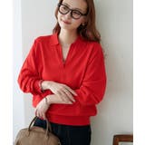 レッド | 【Discoat】モチモチスキッパープルオーバー | PAL GROUP OUTLET