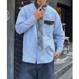 【Ciaopanic】レザー襟切替シャツ | PAL GROUP OUTLET | 詳細画像2 