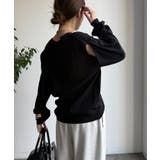 BK | 【DouDou】スリット2WAYニット | PAL GROUP OUTLET
