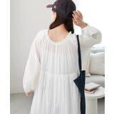 【Discoat】【India】コットンクレープ肩シャーリングワンピース | PAL GROUP OUTLET | 詳細画像11