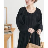 【Discoat】【India】コットンクレープ肩シャーリングワンピース | PAL GROUP OUTLET | 詳細画像25
