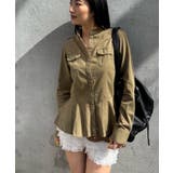 【WHO'S WHO gallery】ミリタリーペプラムブラウス | PAL GROUP OUTLET | 詳細画像15 