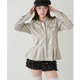 【WHO'S WHO gallery】ミリタリーペプラムブラウス | PAL GROUP OUTLET | 詳細画像2 