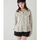 【WHO'S WHO gallery】ミリタリーペプラムブラウス | PAL GROUP OUTLET | 詳細画像3 