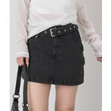 【mline】[mline]アシメデニムミニスカート | PAL GROUP OUTLET | 詳細画像2 