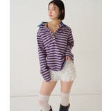 【WHO'S WHO gallery】マルチボーダーギャザーポロ | PAL GROUP OUTLET | 詳細画像10