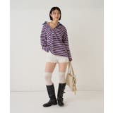 【WHO'S WHO gallery】マルチボーダーギャザーポロ | PAL GROUP OUTLET | 詳細画像13