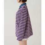 【WHO'S WHO gallery】マルチボーダーギャザーポロ | PAL GROUP OUTLET | 詳細画像18
