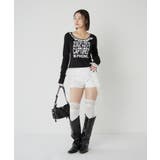 【WHO'S WHO gallery】レースリメイクメッセージトップス | PAL GROUP OUTLET | 詳細画像5 