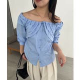 BLUE | 【CAPRICIEUX LE'MAGE】オフショルパフBL | PAL GROUP OUTLET