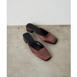 BR | 【Loungedress】【GALENA】サテンスクエアトゥミュール | PAL GROUP OUTLET